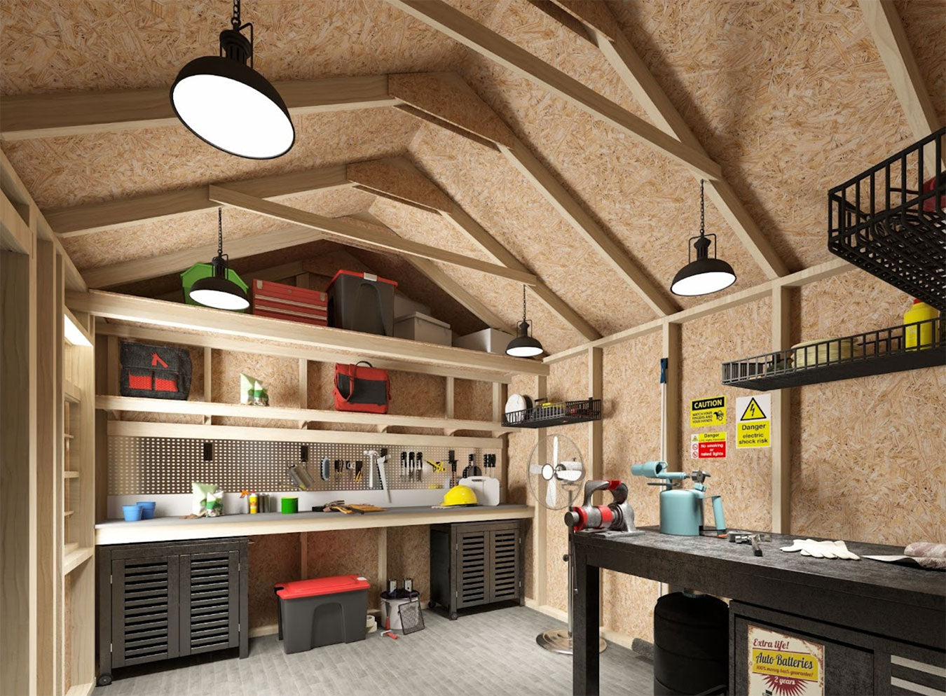 Tools Shed Interior Designs
