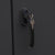 close up on handle with a key