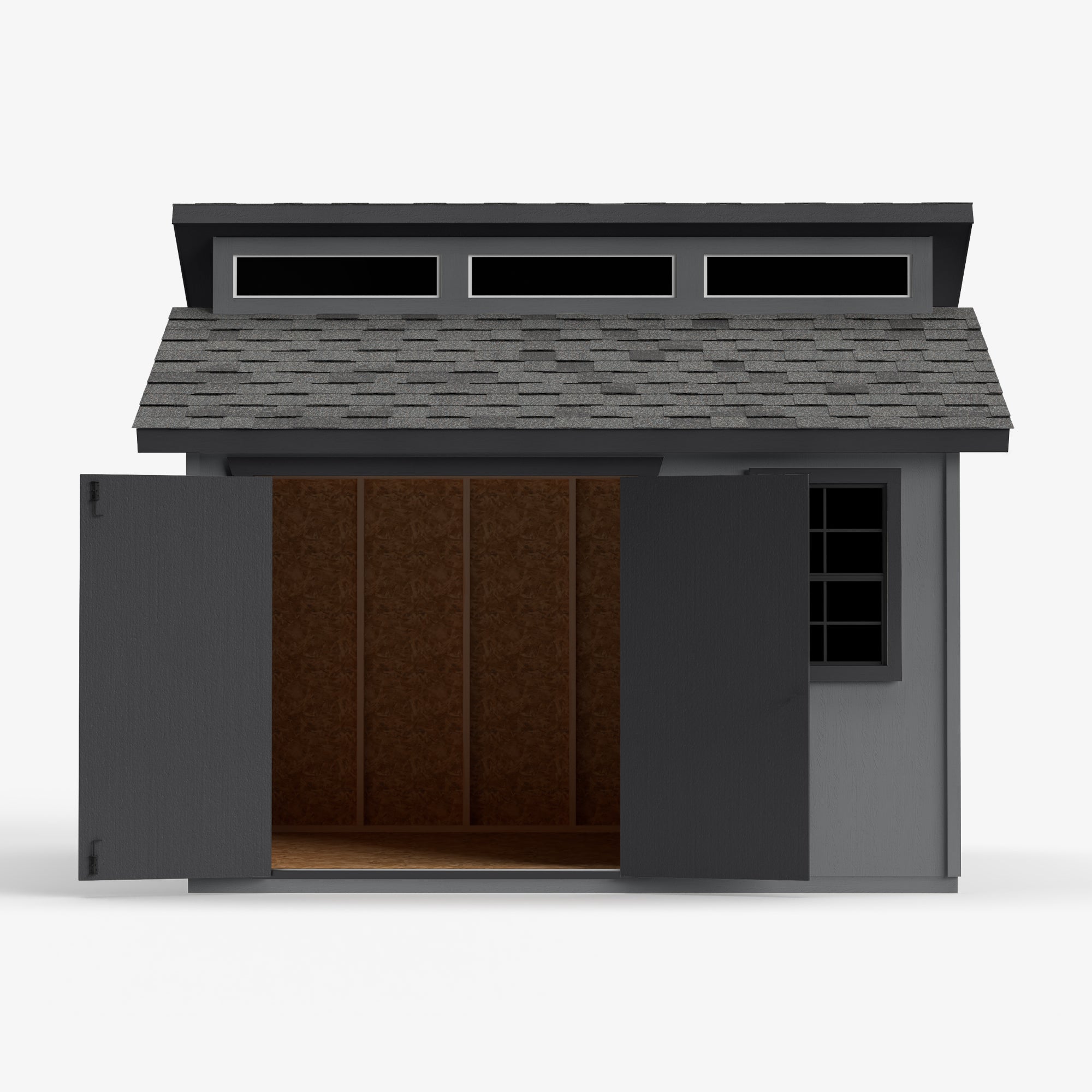 front double doors open