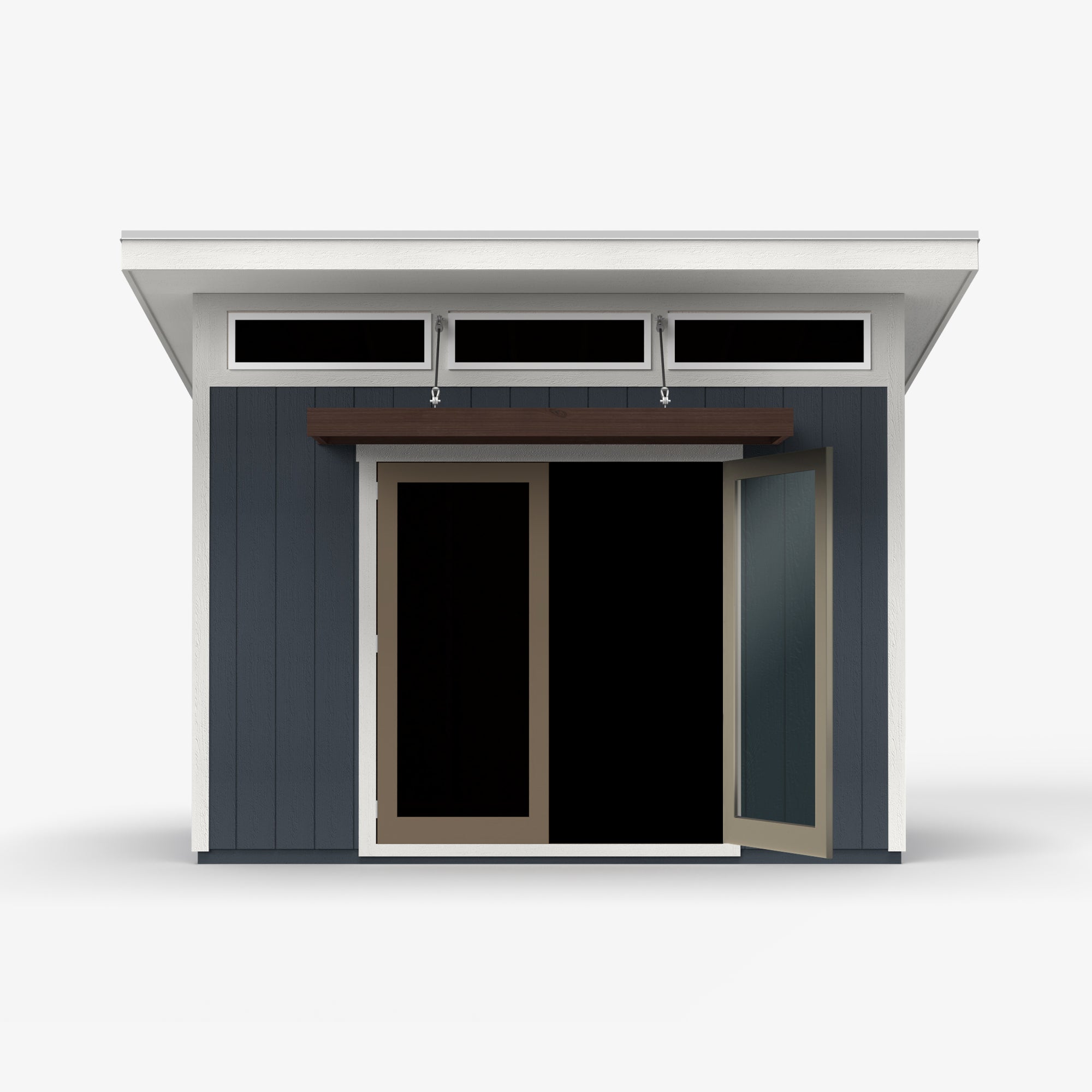 showing the doors open