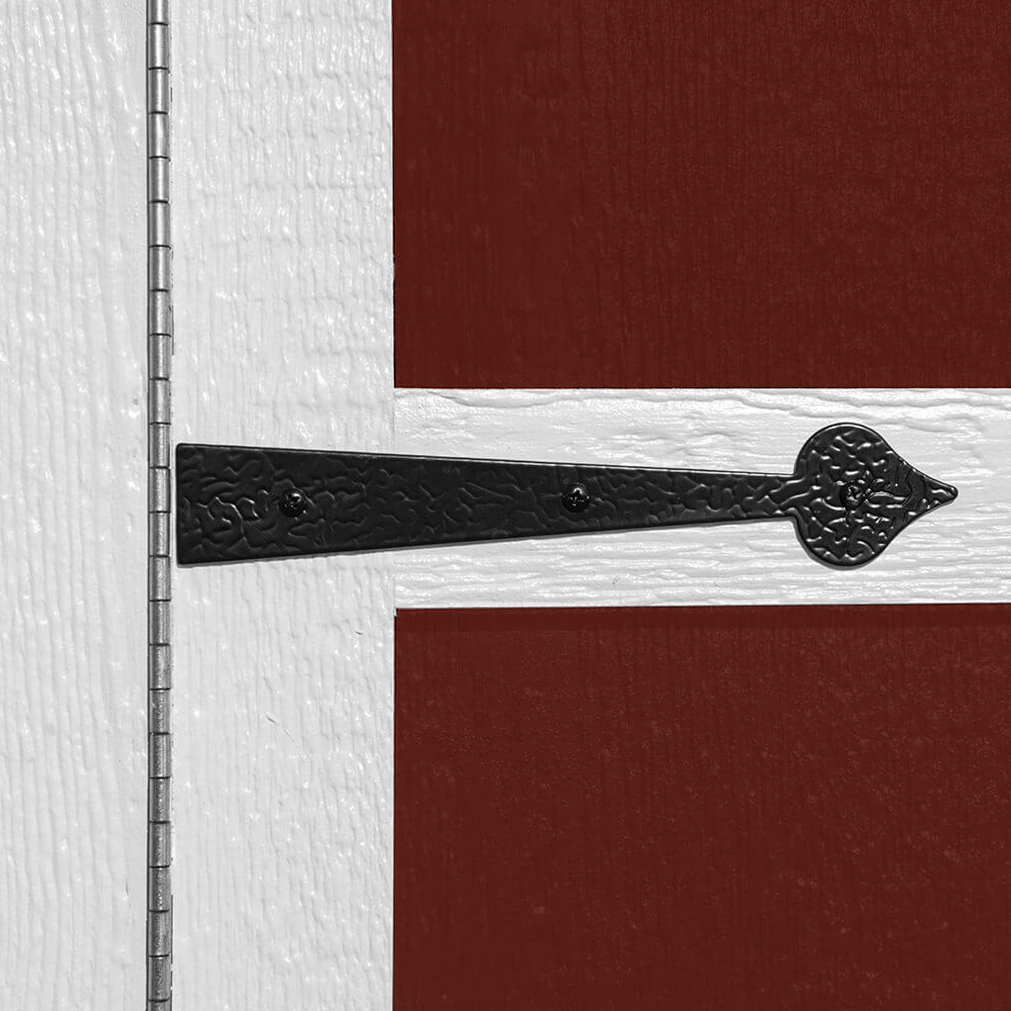 close up on decorative hinge