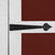 close up on decorative hinge