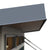 Close-up of a studio-style shed roof overhang with modern design and clean lines.
