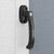 Close-up of the wooden shed handle, showcasing its durable design for easy and secure door access
