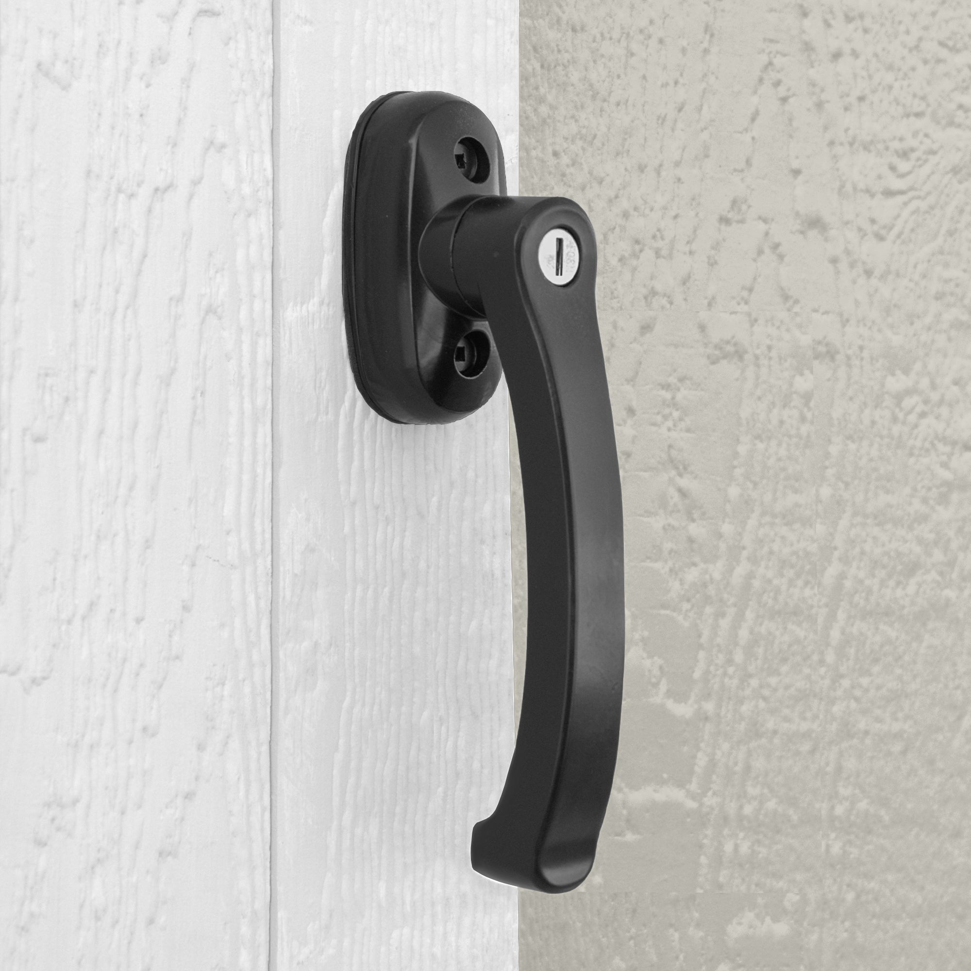 close up on handle and lock