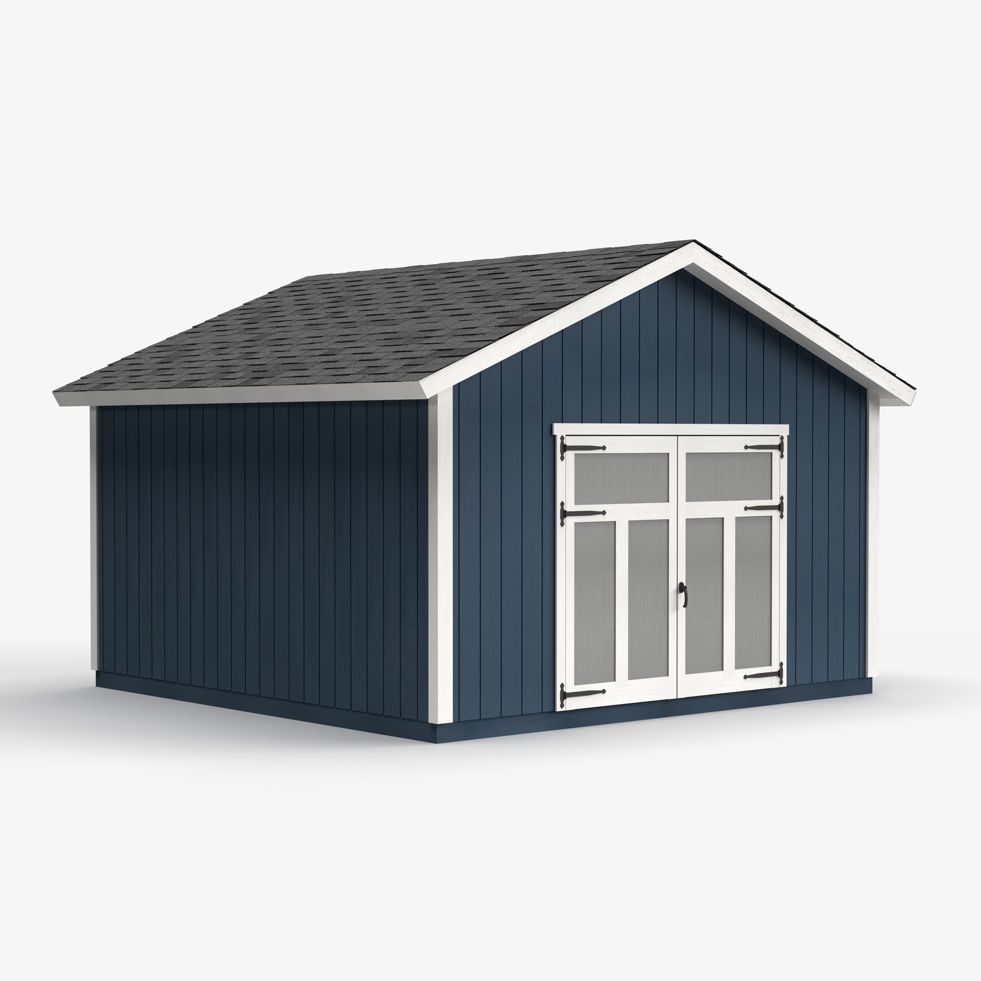 Duluth Wooden Garage Shed Installed On-Site Heartland Shed