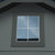 Fixed gable window accessory with trim Fixed gable window accessory with trim