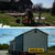 shows image of shed getting built on-site and a shed on a trailer built pre-fabbed in a factory. This is for blog landing page.