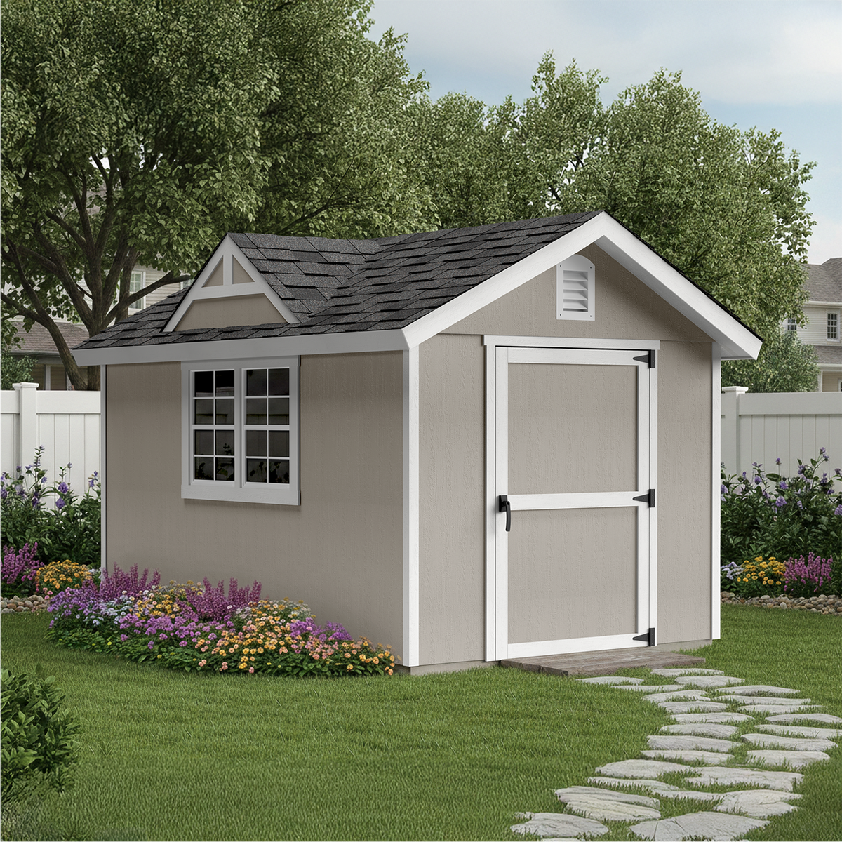 10x12 Apollo Wood Storage Shed | Heartland Sheds | Shed Installed