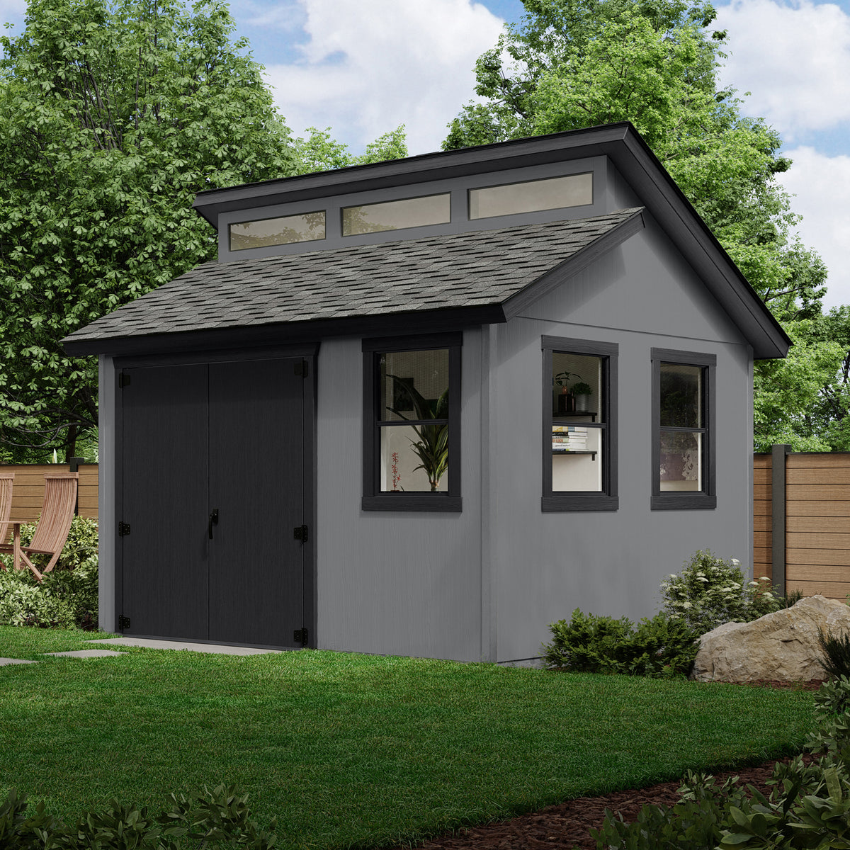 Split Level Shed La Crosse 12x10 Split Roof Shed with Dormer | Heartland