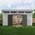 double doors open in the backyard 