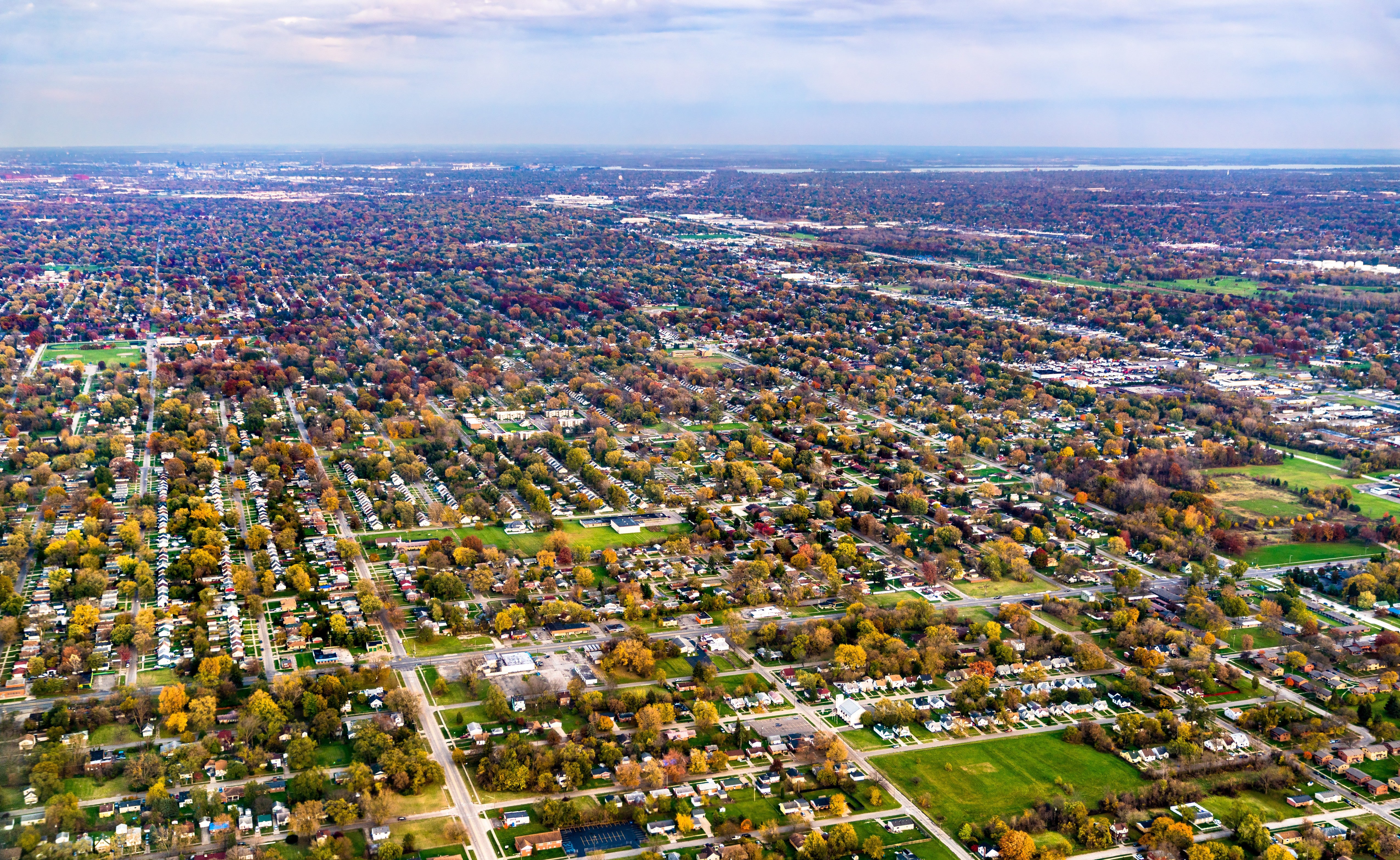 Overhead image of Everman area