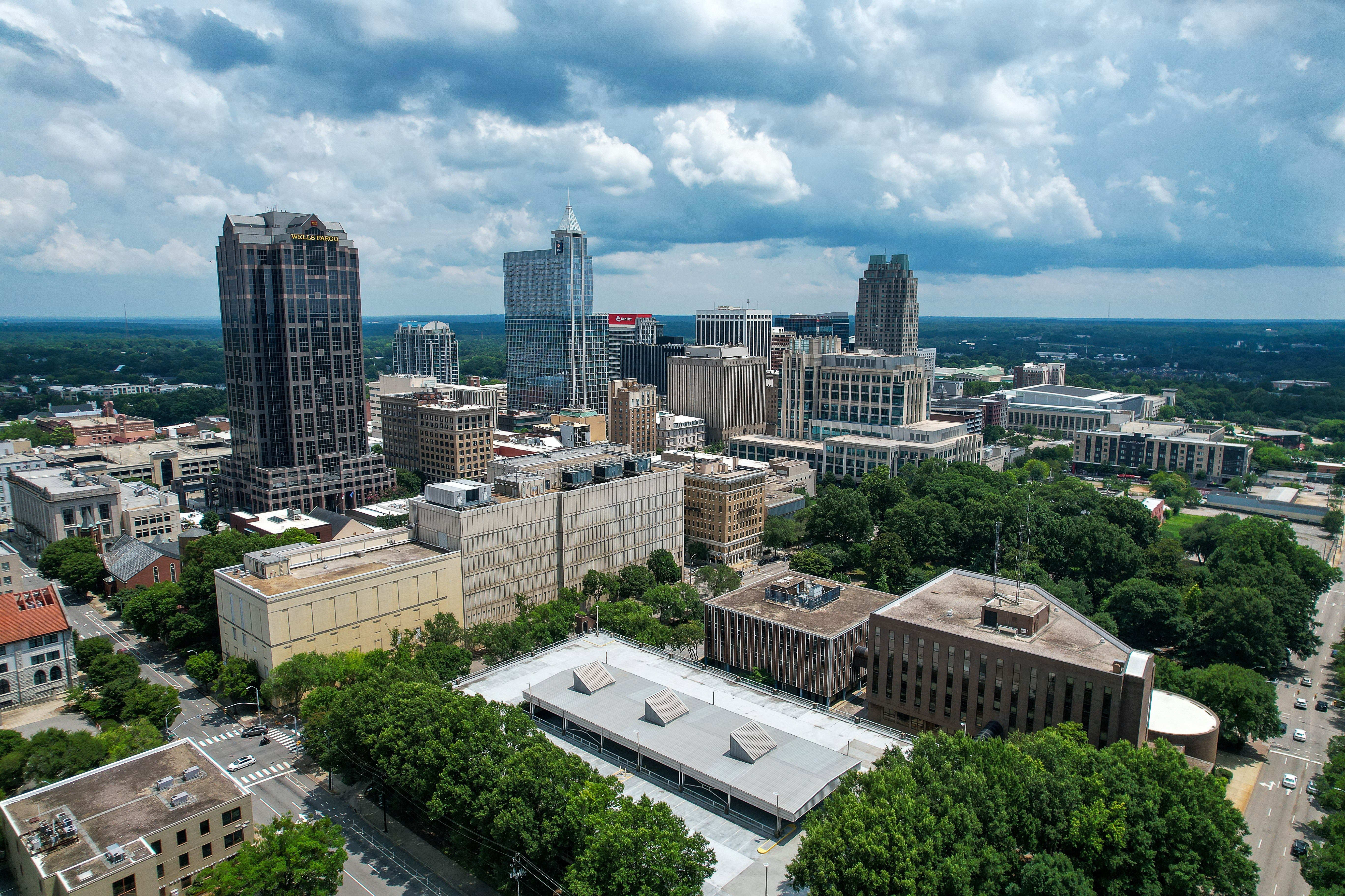 Overhead image of Garner area