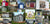 Collage of various small buildings and sheds in different colors and styles.