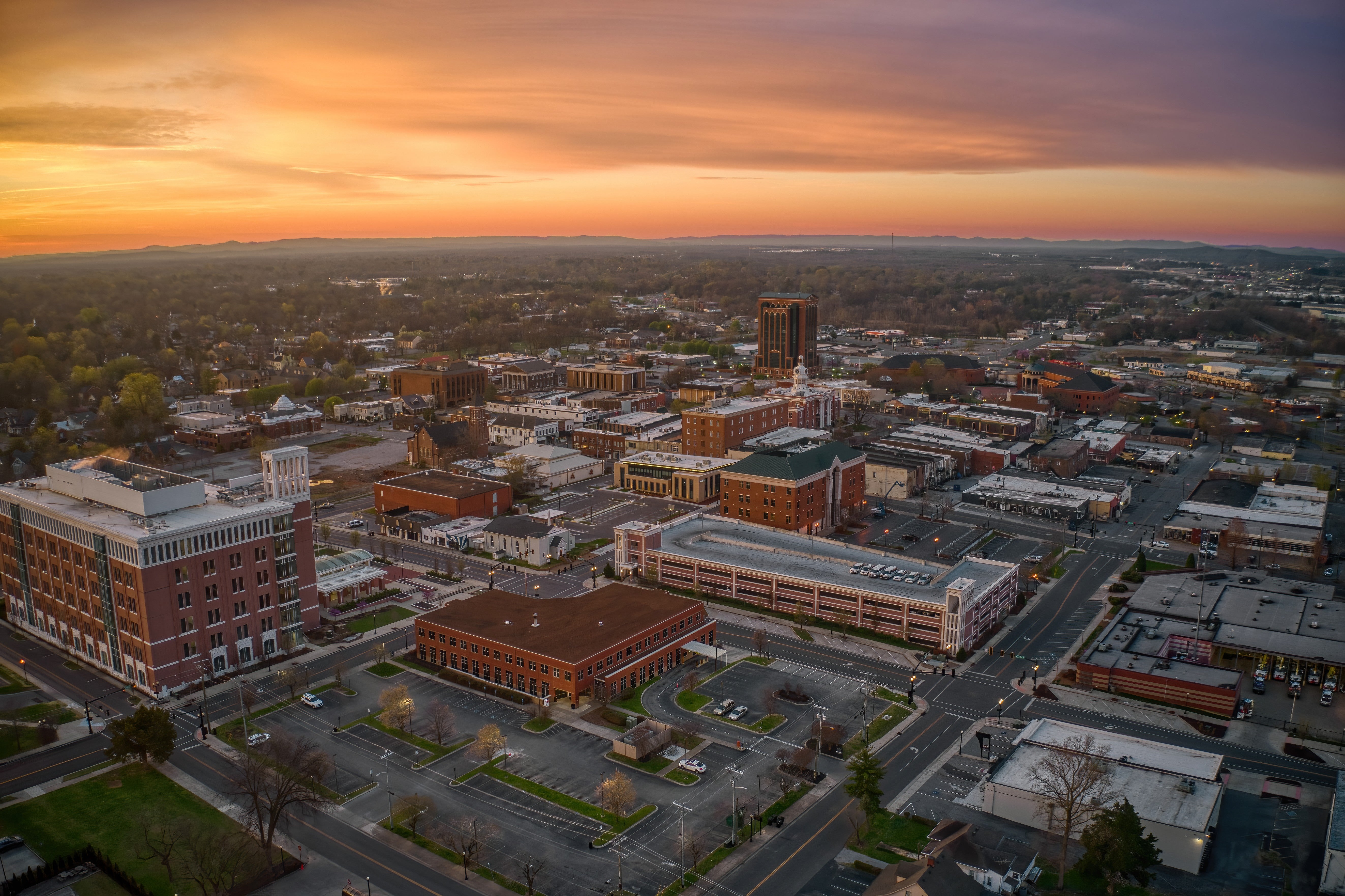 Overhead image of Murfreesboro area