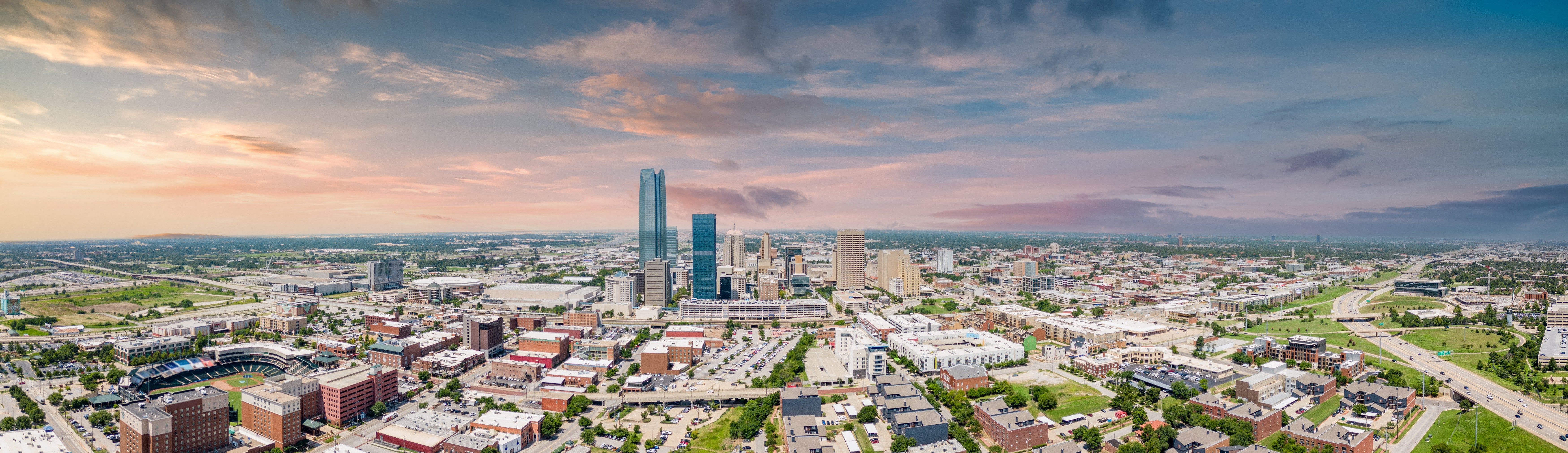 Overhead image of Oklahoma City area