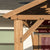 Close up of the gable rafter side 
