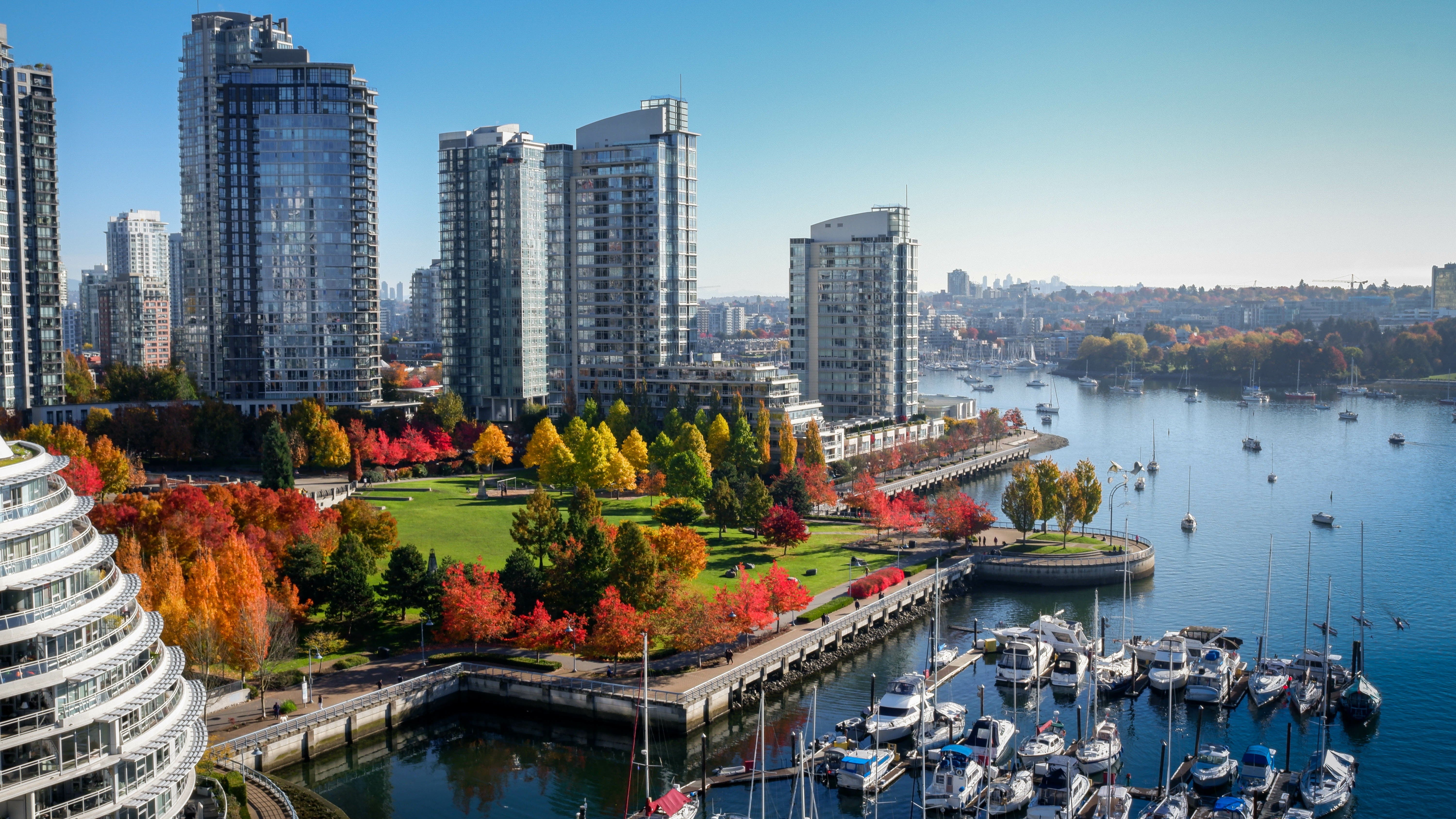 Overhead image of Vancouver area