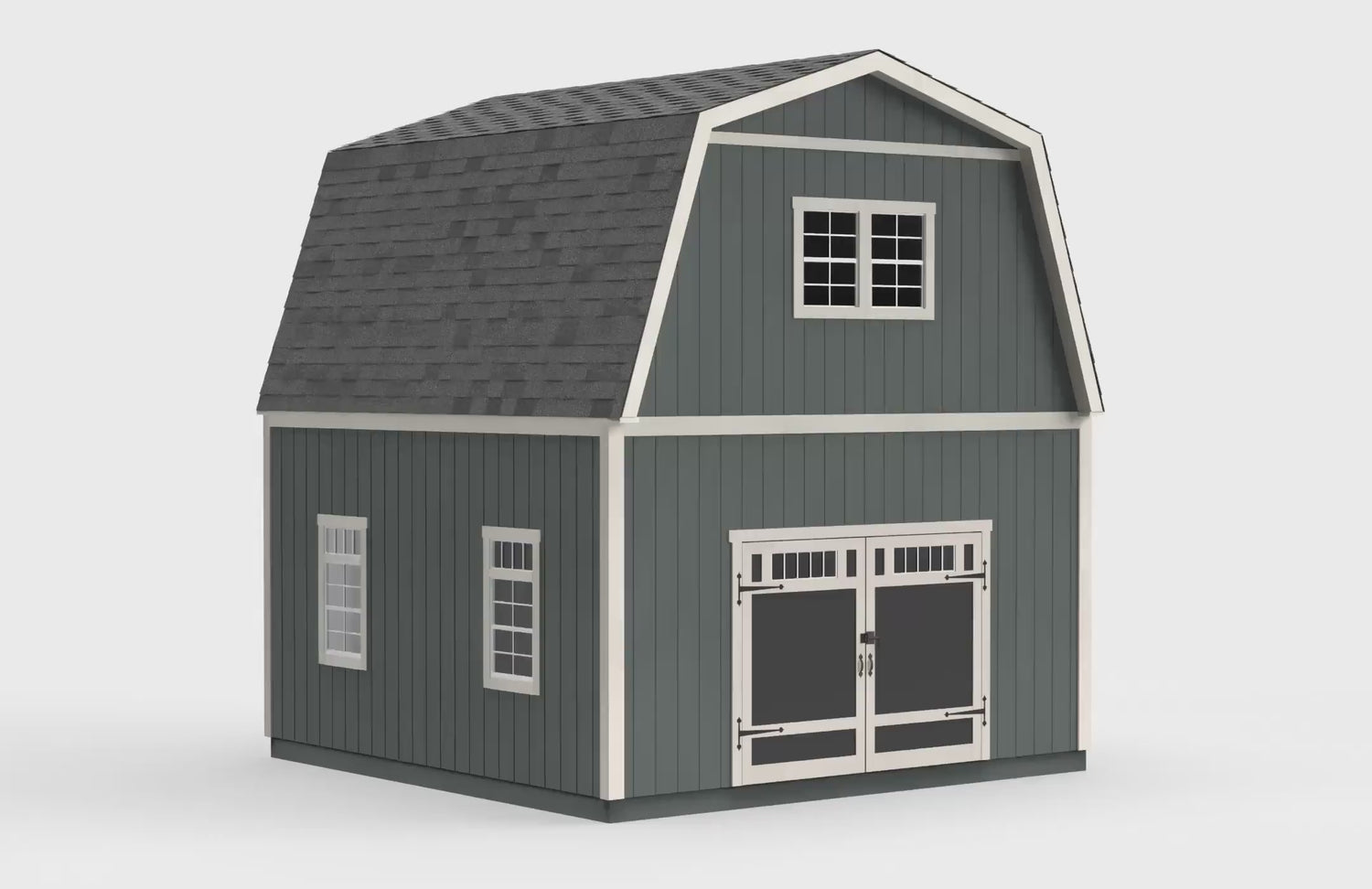 TwoStory Sheds 2Story Barn Shed with Stairs Heartland Sheds