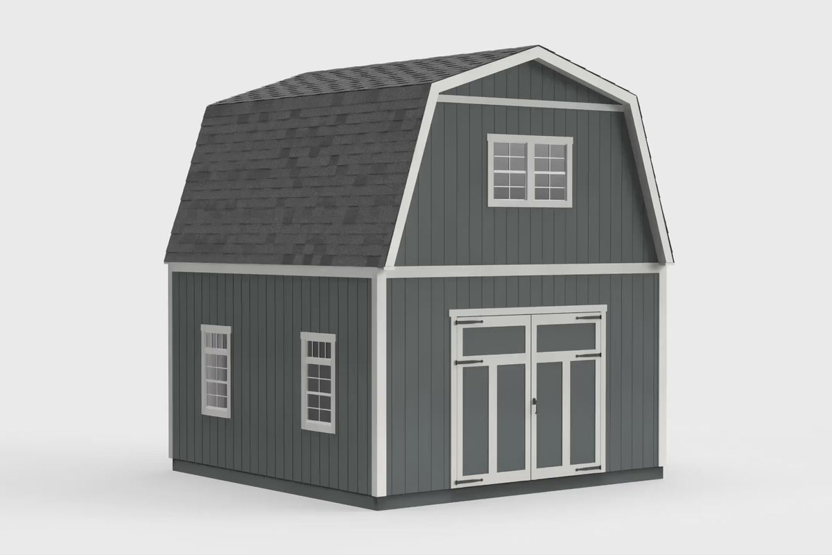 Grand Traverse Two-Story Shed with Stairs | Heartland Sheds