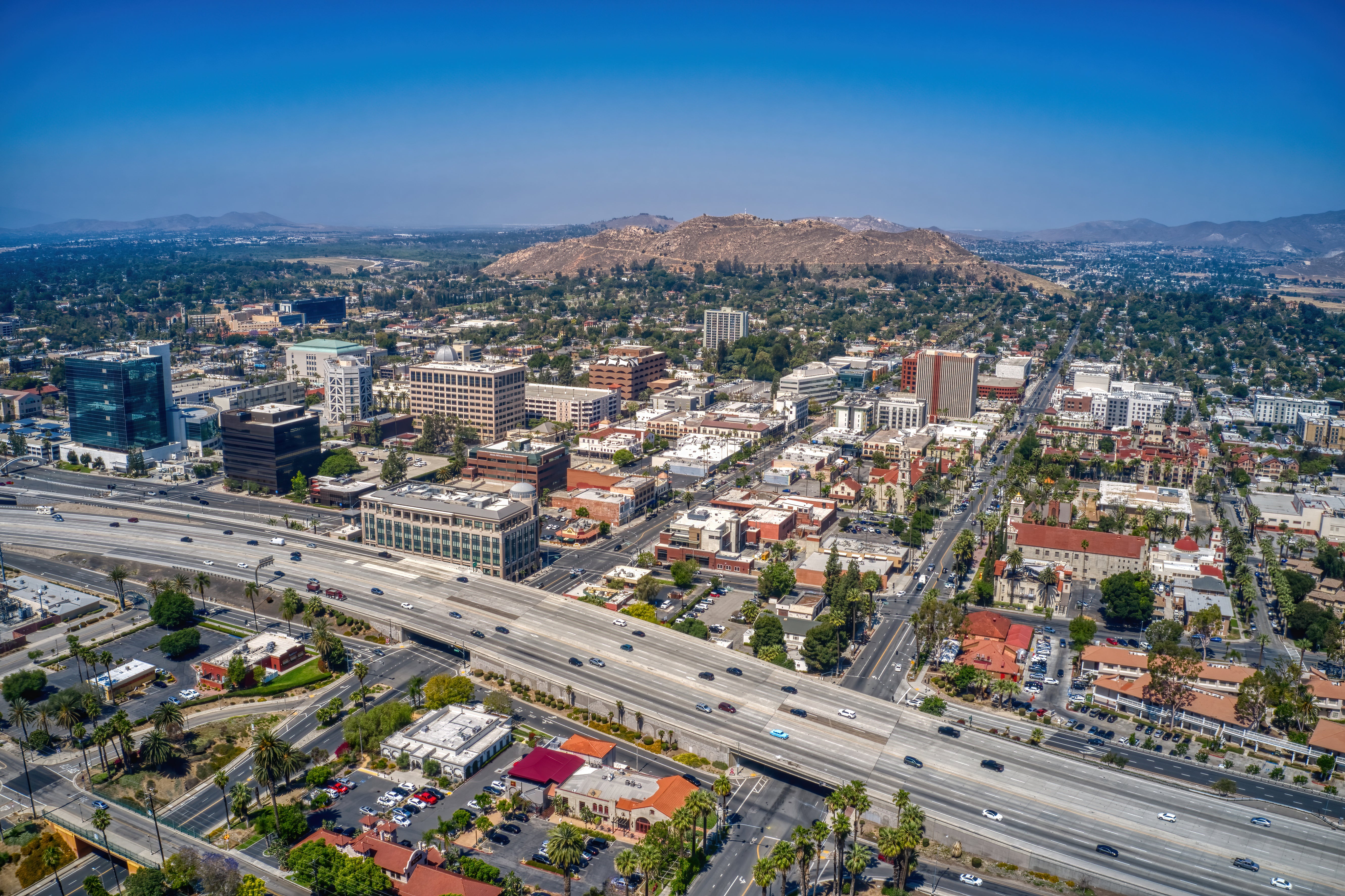 Overhead image of Riverside area
